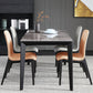 Sintered Stone Grey Tone Table Mid-Century 4 Legs Table for Dining Room Clearhalo ' dining_table' 'Dining Tables & Seating' 'Dining Tables' 'furn' 'furn_dining_table' 'Furniture' 'furniture_dining_table' 'Kitchen & Dining Furniture' 'kitchen&dining_furn' 'kitchen' 'kitchen_dining_table' 4247614