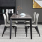 Sintered Stone Grey Tone Table Mid-Century 4 Legs Table for Dining Room Clearhalo ' dining_table' 'Dining Tables & Seating' 'Dining Tables' 'furn' 'furn_dining_table' 'Furniture' 'furniture_dining_table' 'Kitchen & Dining Furniture' 'kitchen&dining_furn' 'kitchen' 'kitchen_dining_table' 4247618