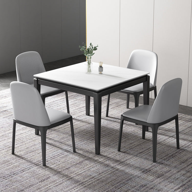 4-foot Stone Dining Site Table Industrial Style Square Dining Table for Home Clearhalo ' dining_table' 'Dining Tables & Seating' 'Dining Tables' 'furn' 'furn_dining_table' 'Furniture' 'furniture_dining_table' 'Kitchen & Dining Furniture' 'kitchen&dining_furn' 'kitchen' 'kitchen_dining_table' 4247626