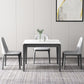 4-foot Stone Dining Site Table Industrial Style Square Dining Table for Home Clearhalo ' dining_table' 'Dining Tables & Seating' 'Dining Tables' 'furn' 'furn_dining_table' 'Furniture' 'furniture_dining_table' 'Kitchen & Dining Furniture' 'kitchen&dining_furn' 'kitchen' 'kitchen_dining_table' 4247627