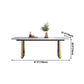 Luxury Sintered Stone Dining Table Rectangle Kitchen Table with Double Pedestal Clearhalo ' dining_table' 'Dining Tables & Seating' 'Dining Tables' 'furn' 'furn_dining_table' 'Furniture' 'furniture_dining_table' 'Kitchen & Dining Furniture' 'kitchen&dining_furn' 'kitchen' 'kitchen_dining_table' 4247641
