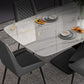Traditional Luxury Rectangle Dining Table White Sintered Stone Table with Black Pedestal Base Clearhalo ' dining_table' 'Dining Tables & Seating' 'Dining Tables' 'furn' 'furn_dining_table' 'Furniture' 'furniture_dining_table' 'Kitchen & Dining Furniture' 'kitchen&dining_furn' 'kitchen' 'kitchen_dining_table' 4247651