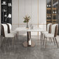 Traditional Luxury Rectangle Dining Table White Sintered Stone Table with Pedestal Base Clearhalo ' dining_table' 'Dining Tables & Seating' 'Dining Tables' 'furn' 'furn_dining_table' 'Furniture' 'furniture_dining_table' 'Kitchen & Dining Furniture' 'kitchen&dining_furn' 'kitchen' 'kitchen_dining_table' 4247691