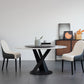 Contemporary Sintered Stone Table Standard Round Dining Table with Pedestal Base Clearhalo ' dining_table' 'Dining Tables & Seating' 'Dining Tables' 'furn' 'furn_dining_table' 'Furniture' 'furniture_dining_table' 'Kitchen & Dining Furniture' 'kitchen&dining_furn' 'kitchen' 'kitchen_dining_table' 4247717