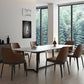 Industrial Sintered Stone Top Table Rectangle Table with Trestle Base Clearhalo ' dining_table' 'Dining Tables & Seating' 'Dining Tables' 'furn' 'furn_dining_table' 'Furniture' 'furniture_dining_table' 'Kitchen & Dining Furniture' 'kitchen&dining_furn' 'kitchen' 'kitchen_dining_table' 4247746