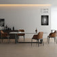 Industrial Sintered Stone Top Table Rectangle Table with Trestle Base Clearhalo ' dining_table' 'Dining Tables & Seating' 'Dining Tables' 'furn' 'furn_dining_table' 'Furniture' 'furniture_dining_table' 'Kitchen & Dining Furniture' 'kitchen&dining_furn' 'kitchen' 'kitchen_dining_table' 4247748