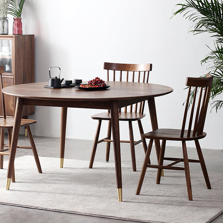 Round 4-foot Dining Site Table Modern Style Solid Wood Table for Indoor Clearhalo ' dining_table' 'Dining Tables & Seating' 'Dining Tables' 'furn' 'furn_dining_table' 'Furniture' 'furniture_dining_table' 'Kitchen & Dining Furniture' 'kitchen&dining_furn' 'kitchen' 'kitchen_dining_table' 4247761
