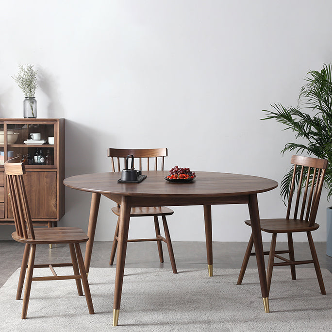 Round 4-foot Dining Site Table Modern Style Solid Wood Table for Indoor Clearhalo ' dining_table' 'Dining Tables & Seating' 'Dining Tables' 'furn' 'furn_dining_table' 'Furniture' 'furniture_dining_table' 'Kitchen & Dining Furniture' 'kitchen&dining_furn' 'kitchen' 'kitchen_dining_table' 4247763