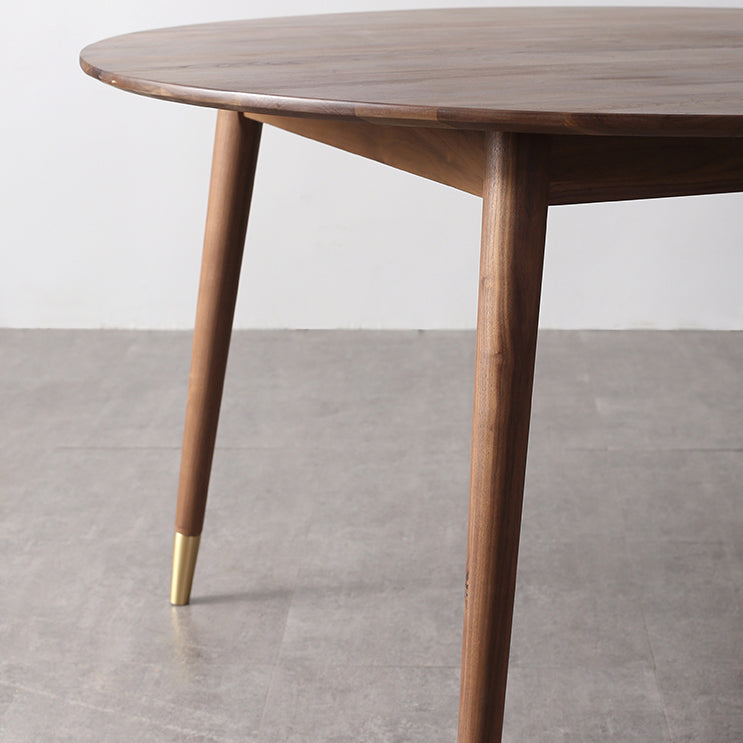 Round 4-foot Dining Site Table Modern Style Solid Wood Table for Indoor Clearhalo ' dining_table' 'Dining Tables & Seating' 'Dining Tables' 'furn' 'furn_dining_table' 'Furniture' 'furniture_dining_table' 'Kitchen & Dining Furniture' 'kitchen&dining_furn' 'kitchen' 'kitchen_dining_table' 4247766