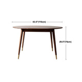 Round 4-foot Dining Site Table Modern Style Solid Wood Table for Indoor Clearhalo ' dining_table' 'Dining Tables & Seating' 'Dining Tables' 'furn' 'furn_dining_table' 'Furniture' 'furniture_dining_table' 'Kitchen & Dining Furniture' 'kitchen&dining_furn' 'kitchen' 'kitchen_dining_table' 4247774