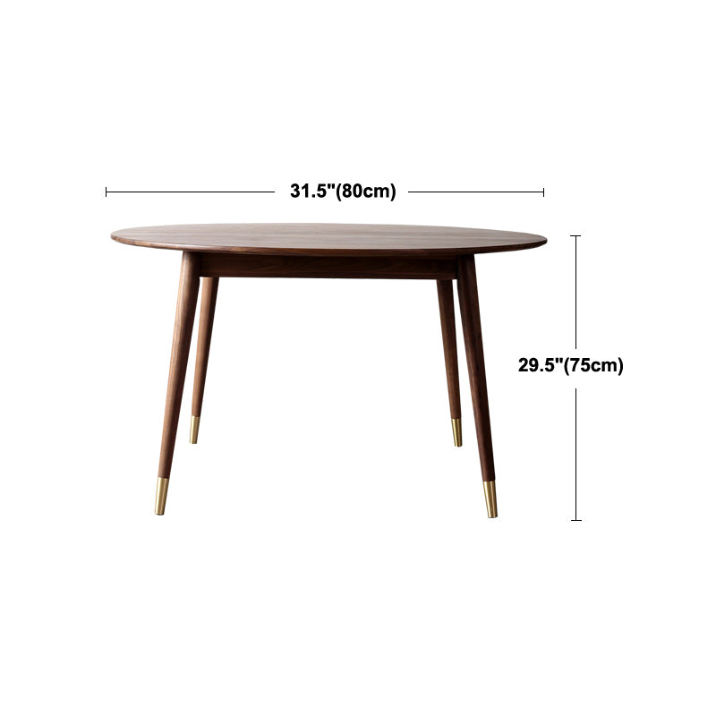 Round 4-foot Dining Site Table Modern Style Solid Wood Table for Indoor Clearhalo ' dining_table' 'Dining Tables & Seating' 'Dining Tables' 'furn' 'furn_dining_table' 'Furniture' 'furniture_dining_table' 'Kitchen & Dining Furniture' 'kitchen&dining_furn' 'kitchen' 'kitchen_dining_table' 4247775