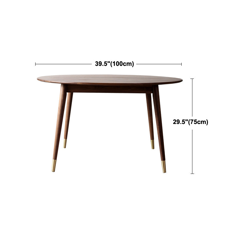 Round 4-foot Dining Site Table Modern Style Solid Wood Table for Indoor Clearhalo ' dining_table' 'Dining Tables & Seating' 'Dining Tables' 'furn' 'furn_dining_table' 'Furniture' 'furniture_dining_table' 'Kitchen & Dining Furniture' 'kitchen&dining_furn' 'kitchen' 'kitchen_dining_table' 4247777