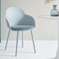Plastic Scandinavian Style Dining Chair Dining Room Solid Back Chair with Arm Clearhalo ' kitchen&dining_furn' 'Dining Chairs' 'Dining Tables & Seating' 'dining_chair' 'Furniture' 'furniture_dining_chair' 'Kitchen & Dining Furniture' 'kitchen' 4247807