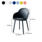 Plastic Scandinavian Style Dining Chair Dining Room Solid Back Chair with Arm Clearhalo ' kitchen&dining_furn' 'Dining Chairs' 'Dining Tables & Seating' 'dining_chair' 'Furniture' 'furniture_dining_chair' 'Kitchen & Dining Furniture' 'kitchen' 4247809