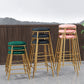 Coffee Shop Glam Bar Stool Iron Legs Footrest Stack-able Counter Stool Clearhalo 'Bar Furniture' 'Bar Stools' 'bar_stools' 'furn' 'furn_bar_stools' 'furniture_bar_stools' 'Kitchen & Dining Furniture' 'kitchen&dining_furn' 'kitchen' 'kitchen_furn' Furniture' 4250549
