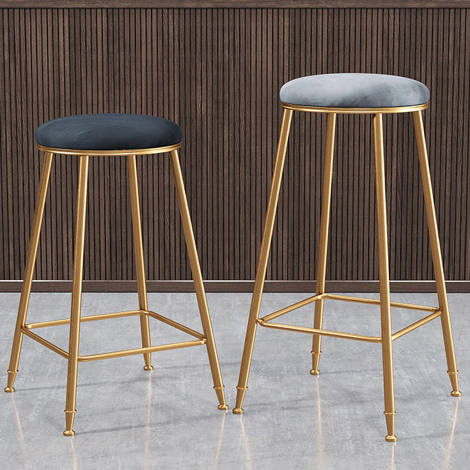 Coffee Shop Glam Bar Stool Iron Legs Footrest Stack-able Counter Stool Clearhalo 'Bar Furniture' 'Bar Stools' 'bar_stools' 'furn' 'furn_bar_stools' 'furniture_bar_stools' 'Kitchen & Dining Furniture' 'kitchen&dining_furn' 'kitchen' 'kitchen_furn' Furniture' 4250555
