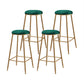 Coffee Shop Glam Bar Stool Iron Legs Footrest Stack-able Counter Stool Green 4 Piece Set Bar Stool(30"H) Clearhalo 'Bar Furniture' 'Bar Stools' 'bar_stools' 'furn' 'furn_bar_stools' 'furniture_bar_stools' 'Kitchen & Dining Furniture' 'kitchen&dining_furn' 'kitchen' 'kitchen_furn' Furniture' 4250560