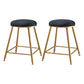 Coffee Shop Glam Bar Stool Iron Legs Footrest Stack-able Counter Stool Black 2 Piece Set Short Stool(18"H) Clearhalo 'Bar Furniture' 'Bar Stools' 'bar_stools' 'furn' 'furn_bar_stools' 'furniture_bar_stools' 'Kitchen & Dining Furniture' 'kitchen&dining_furn' 'kitchen' 'kitchen_furn' Furniture' 4250574