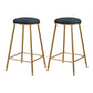 Coffee Shop Glam Bar Stool Iron Legs Footrest Stack-able Counter Stool Black 2 Piece Set Counter Stool(26"H) Clearhalo 'Bar Furniture' 'Bar Stools' 'bar_stools' 'furn' 'furn_bar_stools' 'furniture_bar_stools' 'Kitchen & Dining Furniture' 'kitchen&dining_furn' 'kitchen' 'kitchen_furn' Furniture' 4250592