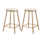 Coffee Shop Glam Bar Stool Iron Legs Footrest Stack-able Counter Stool White 2 Piece Set Counter Stool(26"H) Clearhalo 'Bar Furniture' 'Bar Stools' 'bar_stools' 'furn' 'furn_bar_stools' 'furniture_bar_stools' 'Kitchen & Dining Furniture' 'kitchen&dining_furn' 'kitchen' 'kitchen_furn' Furniture' 4250604