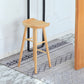 Modern Pine Backless Bar Stool Contoured Seat Indoor Counter Stool with Wood Legs Clearhalo 'Bar Furniture' 'Bar Stools' 'bar_stools' 'furn' 'furn_bar_stools' 'furniture_bar_stools' 'Kitchen & Dining Furniture' 'kitchen&dining_furn' 'kitchen' 'kitchen_furn' Furniture' 4250619
