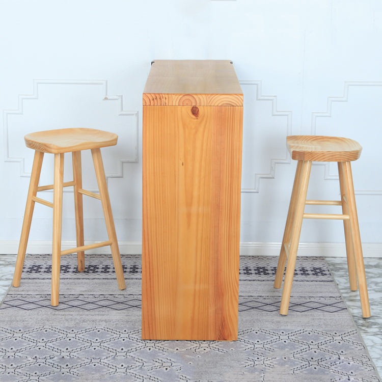 Modern Pine Backless Bar Stool Contoured Seat Indoor Counter Stool with Wood Legs Clearhalo 'Bar Furniture' 'Bar Stools' 'bar_stools' 'furn' 'furn_bar_stools' 'furniture_bar_stools' 'Kitchen & Dining Furniture' 'kitchen&dining_furn' 'kitchen' 'kitchen_furn' Furniture' 4250625
