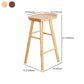 Modern Pine Backless Bar Stool Contoured Seat Indoor Counter Stool with Wood Legs Clearhalo 'Bar Furniture' 'Bar Stools' 'bar_stools' 'furn' 'furn_bar_stools' 'furniture_bar_stools' 'Kitchen & Dining Furniture' 'kitchen&dining_furn' 'kitchen' 'kitchen_furn' Furniture' 4250629