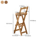 Modern Wood Folding Bar Stool Footrest Low Back Counter Stool for Kitchen Clearhalo 'Bar Furniture' 'Bar Stools' 'bar_stools' 'furn' 'furn_bar_stools' 'furniture_bar_stools' 'Kitchen & Dining Furniture' 'kitchen&dining_furn' 'kitchen' 'kitchen_furn' Furniture' 4250653
