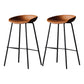 Leather Bucket Bar Stool Modern Low Back Footrest Indoor Counter and Bar Stool Yellow-Brown 2 Piece Set Clearhalo 'Bar Furniture' 'Bar Stools' 'bar_stools' 'furn' 'furn_bar_stools' 'furniture_bar_stools' 'Kitchen & Dining Furniture' 'kitchen&dining_furn' 'kitchen' 'kitchen_furn' Furniture' 4250657