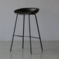 Leather Bucket Bar Stool Modern Low Back Footrest Indoor Counter and Bar Stool Black 1 Piece Clearhalo 'Bar Furniture' 'Bar Stools' 'bar_stools' 'furn' 'furn_bar_stools' 'furniture_bar_stools' 'Kitchen & Dining Furniture' 'kitchen&dining_furn' 'kitchen' 'kitchen_furn' Furniture' 4250666