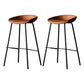 Leather Bucket Bar Stool Modern Low Back Footrest Indoor Counter and Bar Stool Yellow 2 Piece Set Clearhalo 'Bar Furniture' 'Bar Stools' 'bar_stools' 'furn' 'furn_bar_stools' 'furniture_bar_stools' 'Kitchen & Dining Furniture' 'kitchen&dining_furn' 'kitchen' 'kitchen_furn' Furniture' 4250673