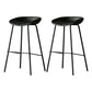 Leather Bucket Bar Stool Modern Low Back Footrest Indoor Counter and Bar Stool Blackish Green 2 Piece Set Clearhalo 'Bar Furniture' 'Bar Stools' 'bar_stools' 'furn' 'furn_bar_stools' 'furniture_bar_stools' 'Kitchen & Dining Furniture' 'kitchen&dining_furn' 'kitchen' 'kitchen_furn' Furniture' 4250679