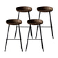 Leather Bucket Bar Stool Modern Low Back Footrest Indoor Counter and Bar Stool Coffee 4 Piece Set Clearhalo 'Bar Furniture' 'Bar Stools' 'bar_stools' 'furn' 'furn_bar_stools' 'furniture_bar_stools' 'Kitchen & Dining Furniture' 'kitchen&dining_furn' 'kitchen' 'kitchen_furn' Furniture' 4250683
