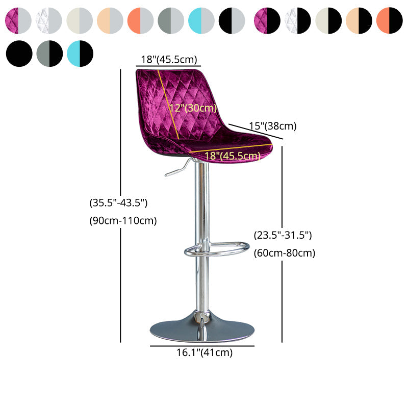 Modern Adjustable Height Bar Stool Swivel Leather Low Back Counter Stool Clearhalo 'Bar Furniture' 'Bar Stools' 'bar_stools' 'furn' 'furn_bar_stools' 'furniture_bar_stools' 'Kitchen & Dining Furniture' 'kitchen&dining_furn' 'kitchen' 'kitchen_furn' Furniture' 4250748