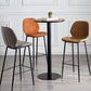 Indoor Modern Leather Bar Stool Low Back Arm-less Counter Stool with Steel Legs Clearhalo 'Bar Furniture' 'Bar Stools' 'bar_stools' 'furn' 'furn_bar_stools' 'furniture_bar_stools' 'Kitchen & Dining Furniture' 'kitchen&dining_furn' 'kitchen' 'kitchen_furn' Furniture' 4250749