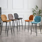 Indoor Modern Leather Bar Stool Low Back Arm-less Counter Stool with Steel Legs Clearhalo 'Bar Furniture' 'Bar Stools' 'bar_stools' 'furn' 'furn_bar_stools' 'furniture_bar_stools' 'Kitchen & Dining Furniture' 'kitchen&dining_furn' 'kitchen' 'kitchen_furn' Furniture' 4250769
