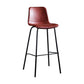 Contemporary Bar Stool Armless Leather Low Back Counter Chair with Footrest and Iron Base Clearhalo 'Bar Furniture' 'Bar Stools' 'bar_stools' 'furn' 'furn_bar_stools' 'furniture_bar_stools' 'Kitchen & Dining Furniture' 'kitchen&dining_furn' 'kitchen' 'kitchen_furn' Furniture' 4250860