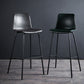 Contemporary Bar Stool Armless Leather Low Back Counter Chair with Footrest and Iron Base Clearhalo 'Bar Furniture' 'Bar Stools' 'bar_stools' 'furn' 'furn_bar_stools' 'furniture_bar_stools' 'Kitchen & Dining Furniture' 'kitchen&dining_furn' 'kitchen' 'kitchen_furn' Furniture' 4250865