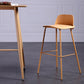 Contemporary Bar Stool Armless Plastic Low Back Counter Chair with Iron Base Clearhalo 'Bar Furniture' 'Bar Stools' 'bar_stools' 'furn' 'furn_bar_stools' 'furniture_bar_stools' 'Kitchen & Dining Furniture' 'kitchen&dining_furn' 'kitchen' 'kitchen_furn' Furniture' 4250888