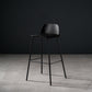 Contemporary Bar Stool Armless Plastic Low Back Counter Chair with Iron Base Black 1 Piece Bar Stool(30"H) Clearhalo 'Bar Furniture' 'Bar Stools' 'bar_stools' 'furn' 'furn_bar_stools' 'furniture_bar_stools' 'Kitchen & Dining Furniture' 'kitchen&dining_furn' 'kitchen' 'kitchen_furn' Furniture' 4250889