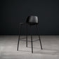 Contemporary Bar Stool Armless Plastic Low Back Counter Chair with Iron Base Black 1 Piece Counter Stool(26"H) Clearhalo 'Bar Furniture' 'Bar Stools' 'bar_stools' 'furn' 'furn_bar_stools' 'furniture_bar_stools' 'Kitchen & Dining Furniture' 'kitchen&dining_furn' 'kitchen' 'kitchen_furn' Furniture' 4250895