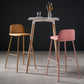 Contemporary Bar Stool Armless Plastic Low Back Counter Chair with Iron Base Clearhalo 'Bar Furniture' 'Bar Stools' 'bar_stools' 'furn' 'furn_bar_stools' 'furniture_bar_stools' 'Kitchen & Dining Furniture' 'kitchen&dining_furn' 'kitchen' 'kitchen_furn' Furniture' 4250902