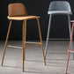 Contemporary Bar Stool Armless Plastic Low Back Counter Chair with Iron Base Clearhalo 'Bar Furniture' 'Bar Stools' 'bar_stools' 'furn' 'furn_bar_stools' 'furniture_bar_stools' 'Kitchen & Dining Furniture' 'kitchen&dining_furn' 'kitchen' 'kitchen_furn' Furniture' 4250905