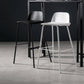 Contemporary Bar Stool Armless Plastic Low Back Counter Chair with Iron Base Clearhalo 'Bar Furniture' 'Bar Stools' 'bar_stools' 'furn' 'furn_bar_stools' 'furniture_bar_stools' 'Kitchen & Dining Furniture' 'kitchen&dining_furn' 'kitchen' 'kitchen_furn' Furniture' 4250910
