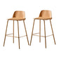 Contemporary Bar Stool Armless Plastic Low Back Counter Chair with Iron Base Orange 2 Piece Set Counter Stool(26"H) Clearhalo 'Bar Furniture' 'Bar Stools' 'bar_stools' 'furn' 'furn_bar_stools' 'furniture_bar_stools' 'Kitchen & Dining Furniture' 'kitchen&dining_furn' 'kitchen' 'kitchen_furn' Furniture' 4250914