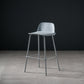 Contemporary Bar Stool Armless Plastic Low Back Counter Chair with Iron Base Blue 1 Piece Counter Stool(26"H) Clearhalo 'Bar Furniture' 'Bar Stools' 'bar_stools' 'furn' 'furn_bar_stools' 'furniture_bar_stools' 'Kitchen & Dining Furniture' 'kitchen&dining_furn' 'kitchen' 'kitchen_furn' Furniture' 4250916