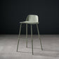 Contemporary Bar Stool Armless Plastic Low Back Counter Chair with Iron Base Gray-Green 1 Piece Bar Stool(30"H) Clearhalo 'Bar Furniture' 'Bar Stools' 'bar_stools' 'furn' 'furn_bar_stools' 'furniture_bar_stools' 'Kitchen & Dining Furniture' 'kitchen&dining_furn' 'kitchen' 'kitchen_furn' Furniture' 4250922