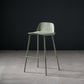 Contemporary Bar Stool Armless Plastic Low Back Counter Chair with Iron Base Gray-Green 1 Piece Counter Stool(26"H) Clearhalo 'Bar Furniture' 'Bar Stools' 'bar_stools' 'furn' 'furn_bar_stools' 'furniture_bar_stools' 'Kitchen & Dining Furniture' 'kitchen&dining_furn' 'kitchen' 'kitchen_furn' Furniture' 4250925