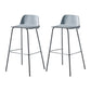Contemporary Bar Stool Armless Plastic Low Back Counter Chair with Iron Base Blue 2 Piece Set Bar Stool(30"H) Clearhalo 'Bar Furniture' 'Bar Stools' 'bar_stools' 'furn' 'furn_bar_stools' 'furniture_bar_stools' 'Kitchen & Dining Furniture' 'kitchen&dining_furn' 'kitchen' 'kitchen_furn' Furniture' 4250929