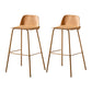 Contemporary Bar Stool Armless Plastic Low Back Counter Chair with Iron Base Orange 2 Piece Set Bar Stool(30"H) Clearhalo 'Bar Furniture' 'Bar Stools' 'bar_stools' 'furn' 'furn_bar_stools' 'furniture_bar_stools' 'Kitchen & Dining Furniture' 'kitchen&dining_furn' 'kitchen' 'kitchen_furn' Furniture' 4250932